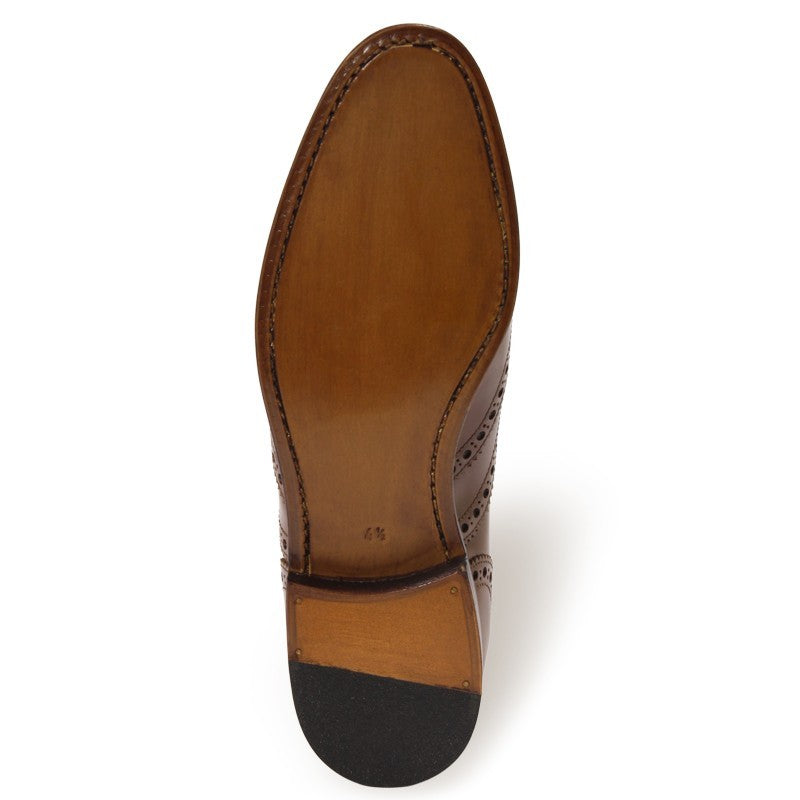 98763 / COGNAC HIGH SHINE (LEATHER SOLE)