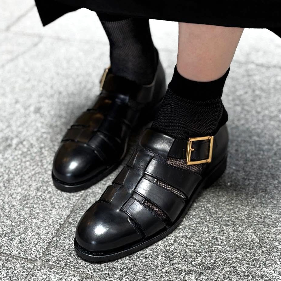 サンダル | 98850 Bali / BLACK CALF (LEATHER SOLE) - Jalan Sriwijaya サンダル | 98850 Bali / BLACK CALF (LEATHER SOLE) - Jalan Sriwijaya
