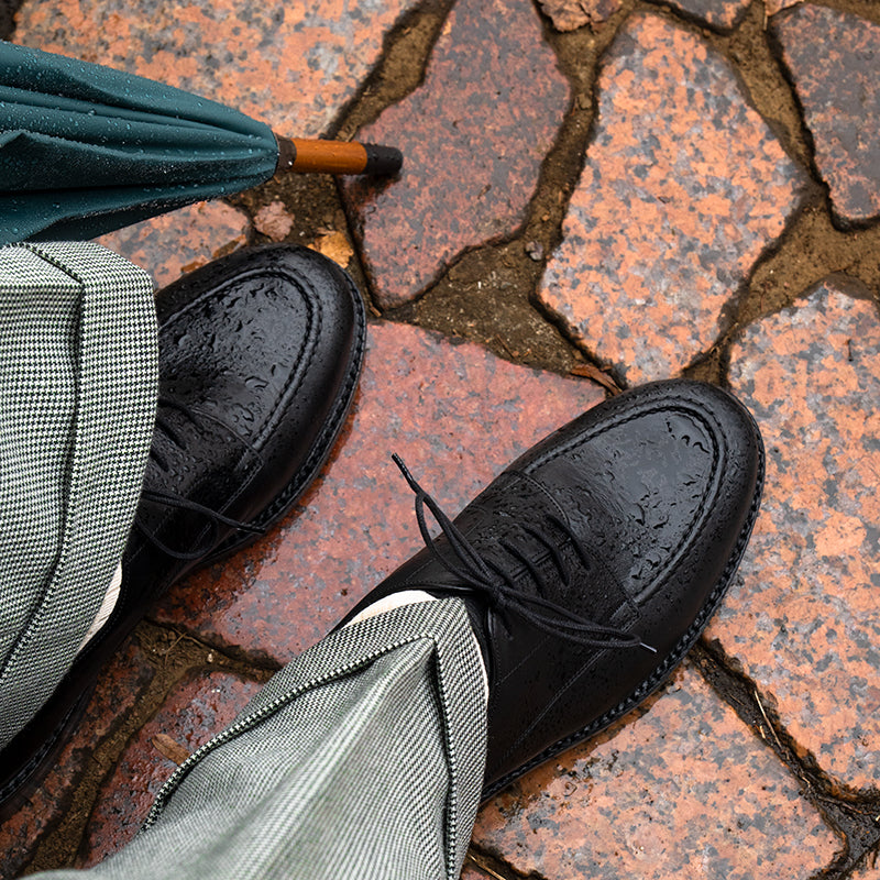 【NEW】99124 / BLACK CILP WASH LEATHER (DAINITE SOLE)
