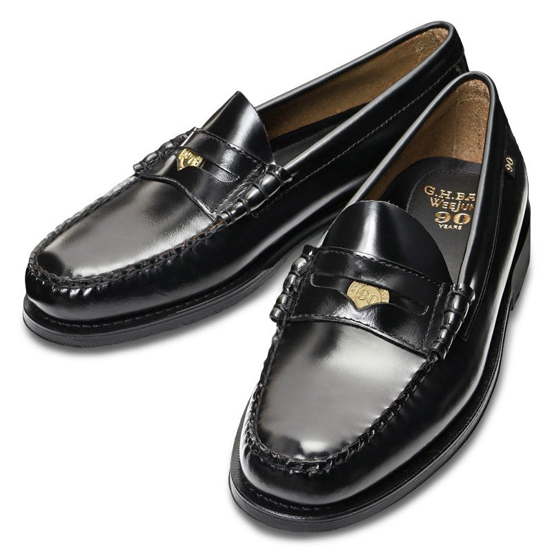 NEW】11010W / BLACK LEATHER (LEATHER SOLE) - G.H.BASS