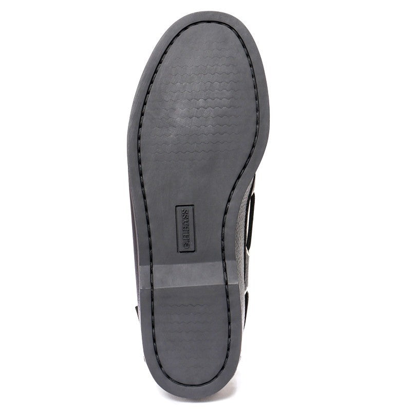 20320 JETTY Ⅱ / Textured Lthr BLACK (RUBBER SOLE)
