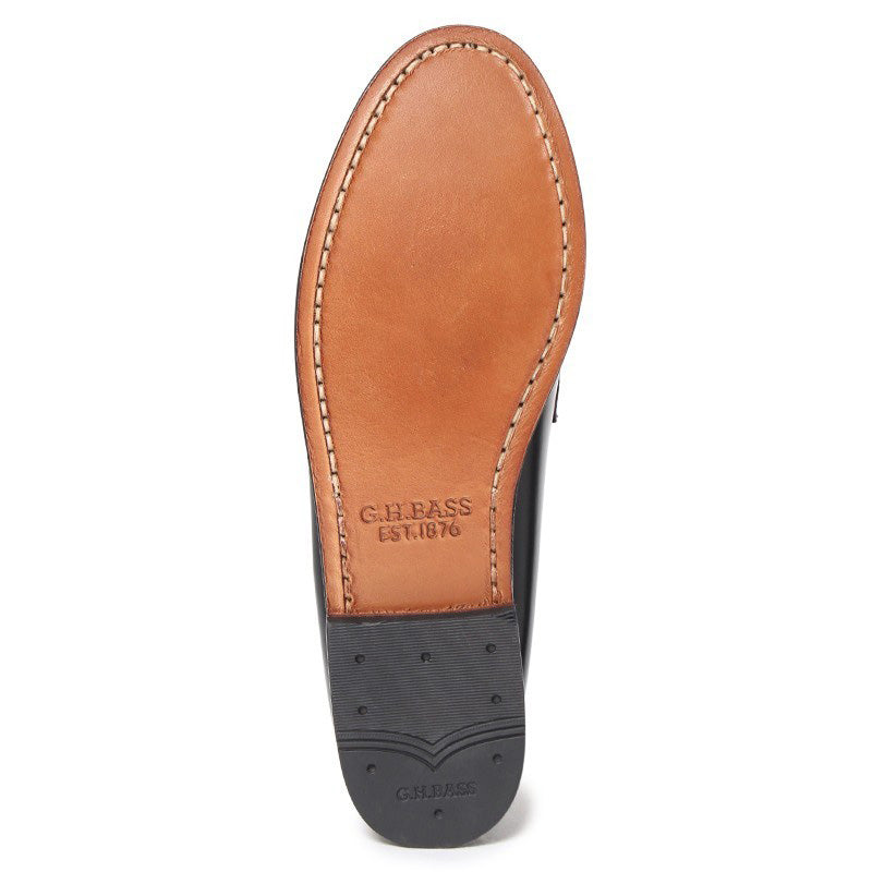 41082F TETRA TASSEL / BLACK (LEATHER SOLE)