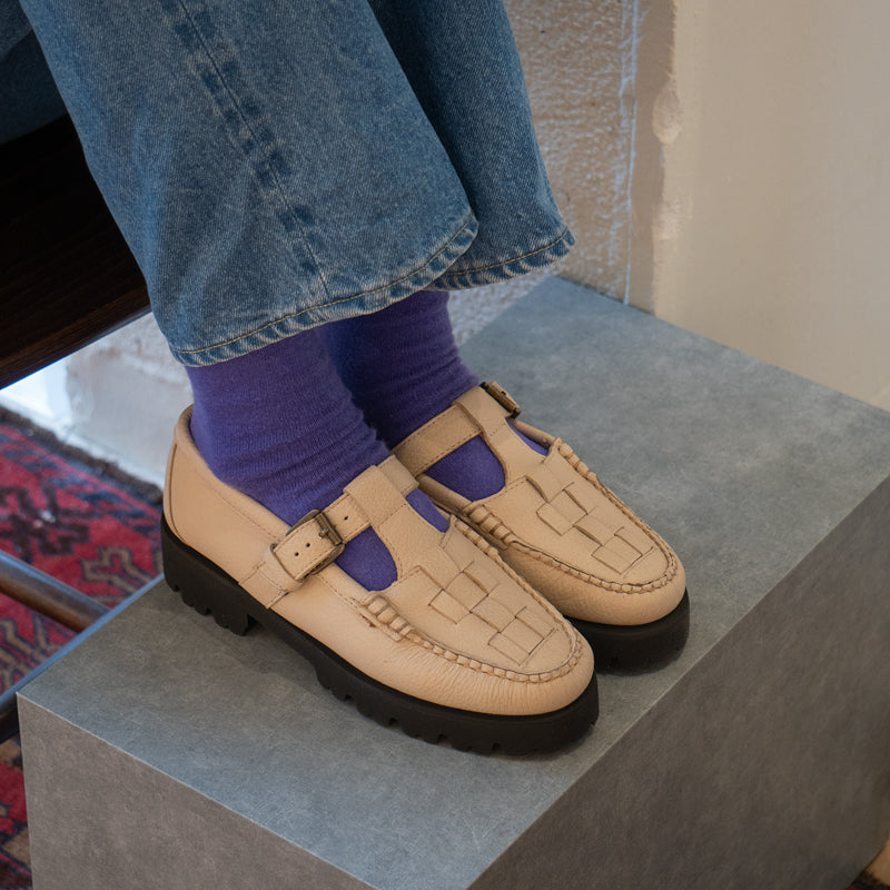 41806 / OFF WHITE (RUBBER SOLE)