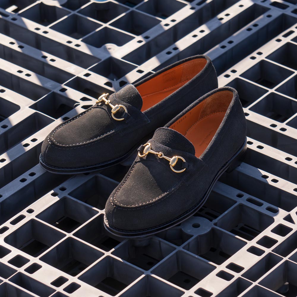 98976 / REPELLO SUEDE BLACK (LEATHER SOLE)