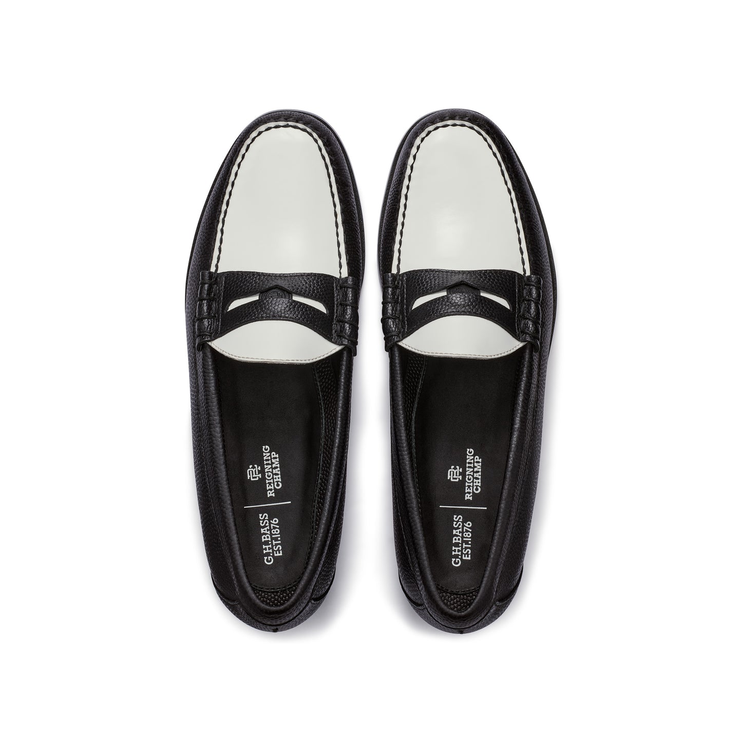 【NEW】REIGNING CHAMP Z5W592 / BLACK & WHITE (LEATHER SOLE)