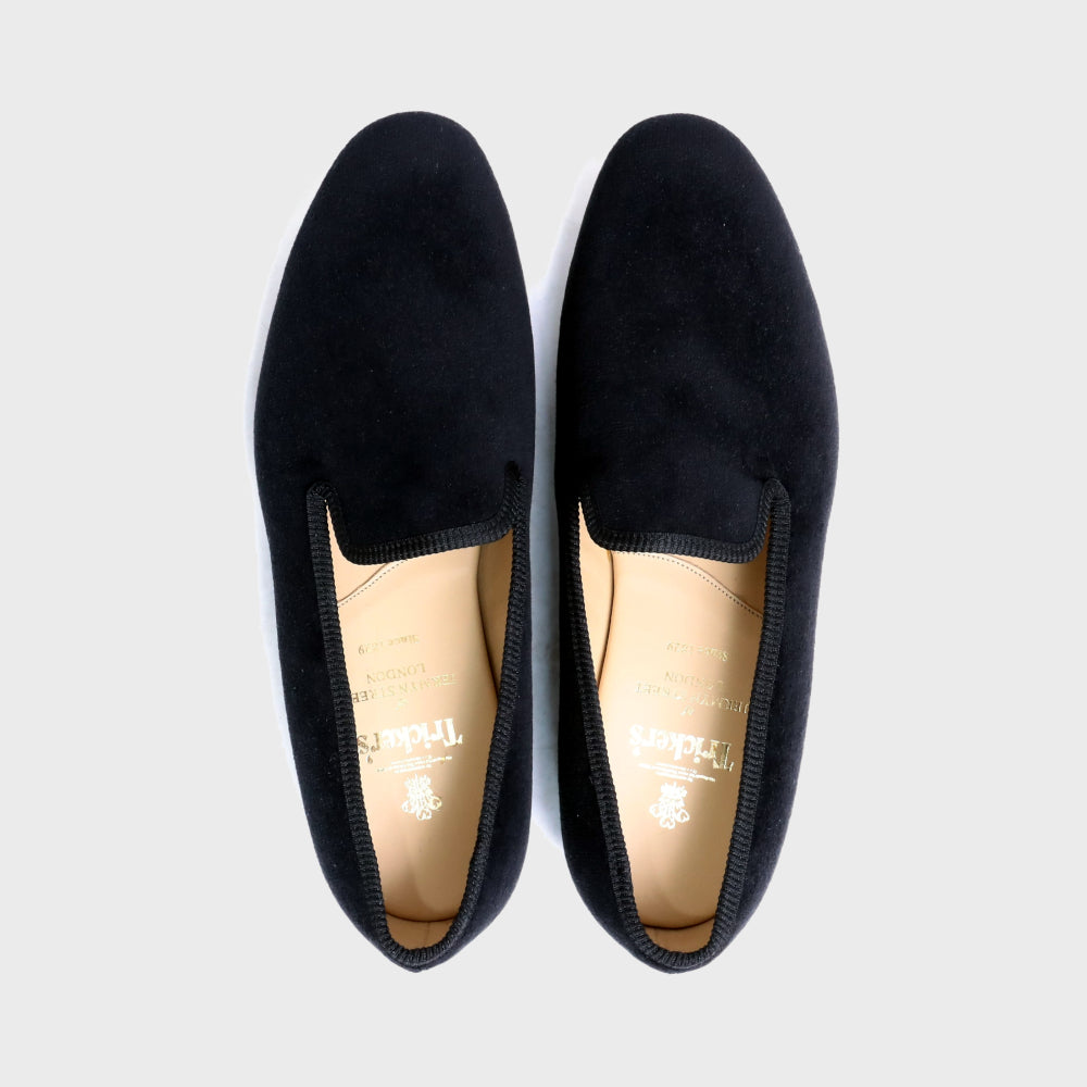【RESTOCK】CHURCHILL / BLACK VELVET (LEATHER SOLE)