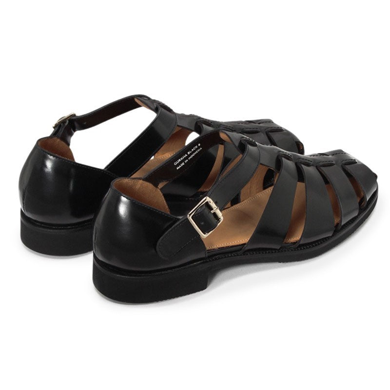 GURKHA / Black High Shine Leather (Rubber Sole) U1721501