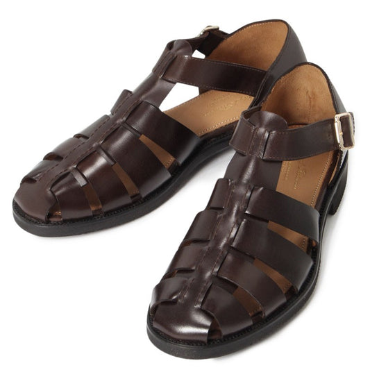 GURKHA / Dark Brown High Shine Leather (Rubber Sole) U1721501