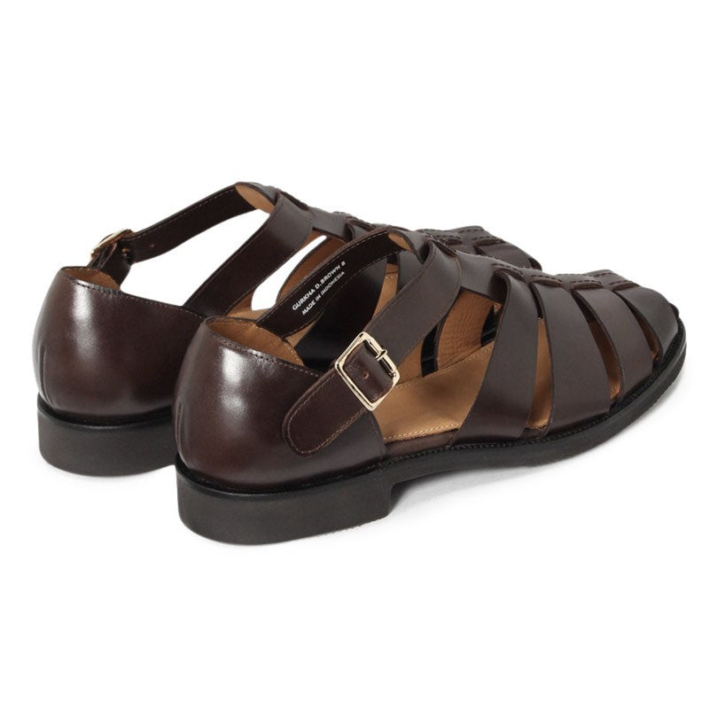 GURKHA / Dark Brown High Shine Leather (Rubber Sole) U1721501
