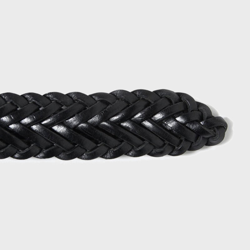 PLAITED BELT / BLACK