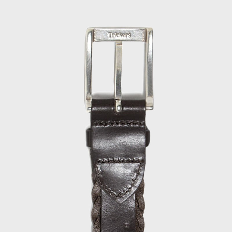 PLAITED BELT / BROWN