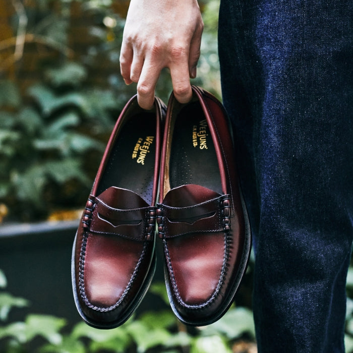11010H LARSON / WINE (LEATHER SOLE)