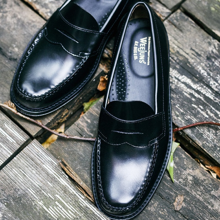 ローファー | 11035H LOGAN / BLACK (LEATHER SOLE) - G.H.BASS