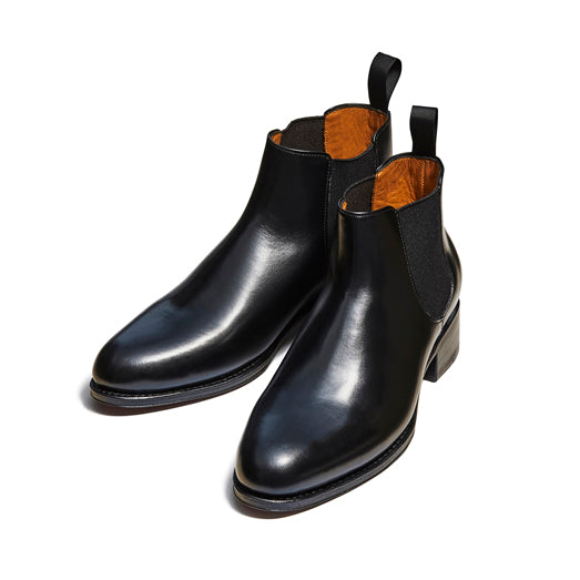 【SALE】98677 / BLACK CALF (LEATHER SOLE)