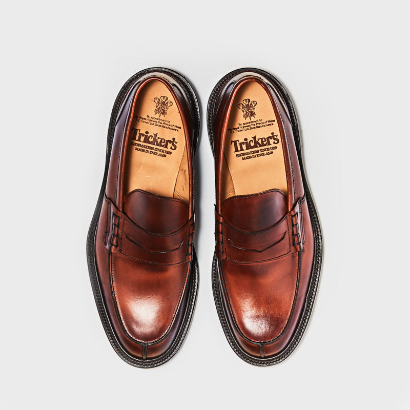 M3227 JAMES / CHESTNUT BURNISHED (LEATHER SOLE)