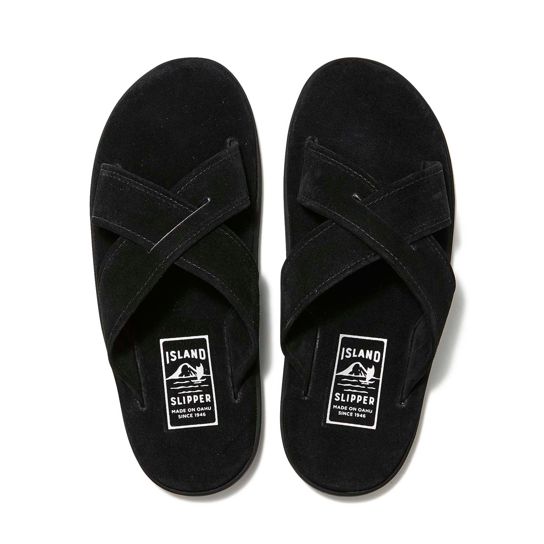 ISLAND SLIPPER Leather Slide US10 ｽｳｪｰﾄﾞ