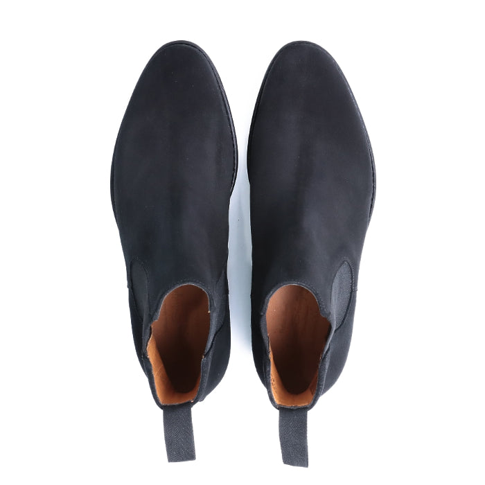 99034 / BLACK REPELLO SUEDE (LEATHER SOLE)