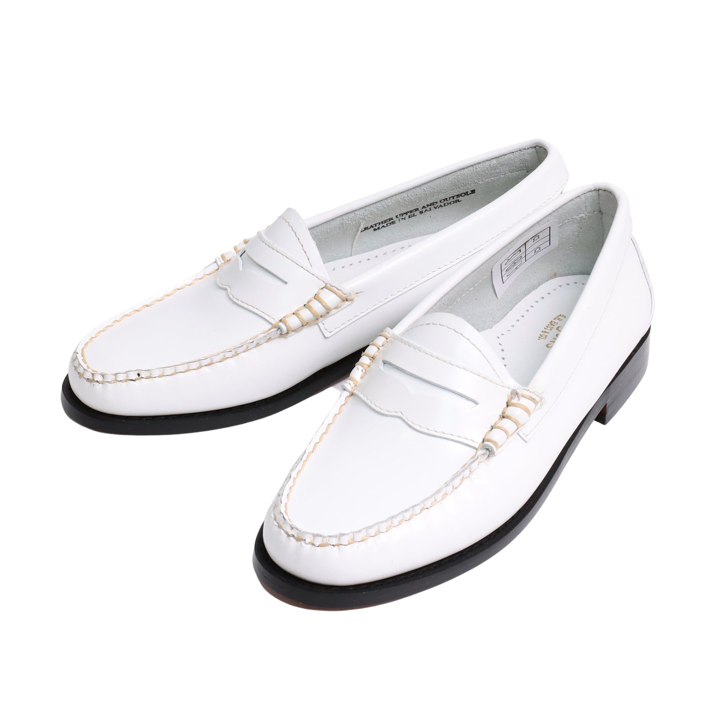 41010 / WHITE (BLACK LEATHER SOLE)