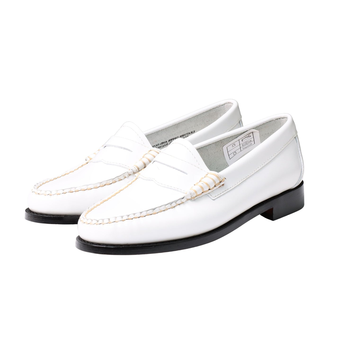 41010 / WHITE (BLACK LEATHER SOLE)