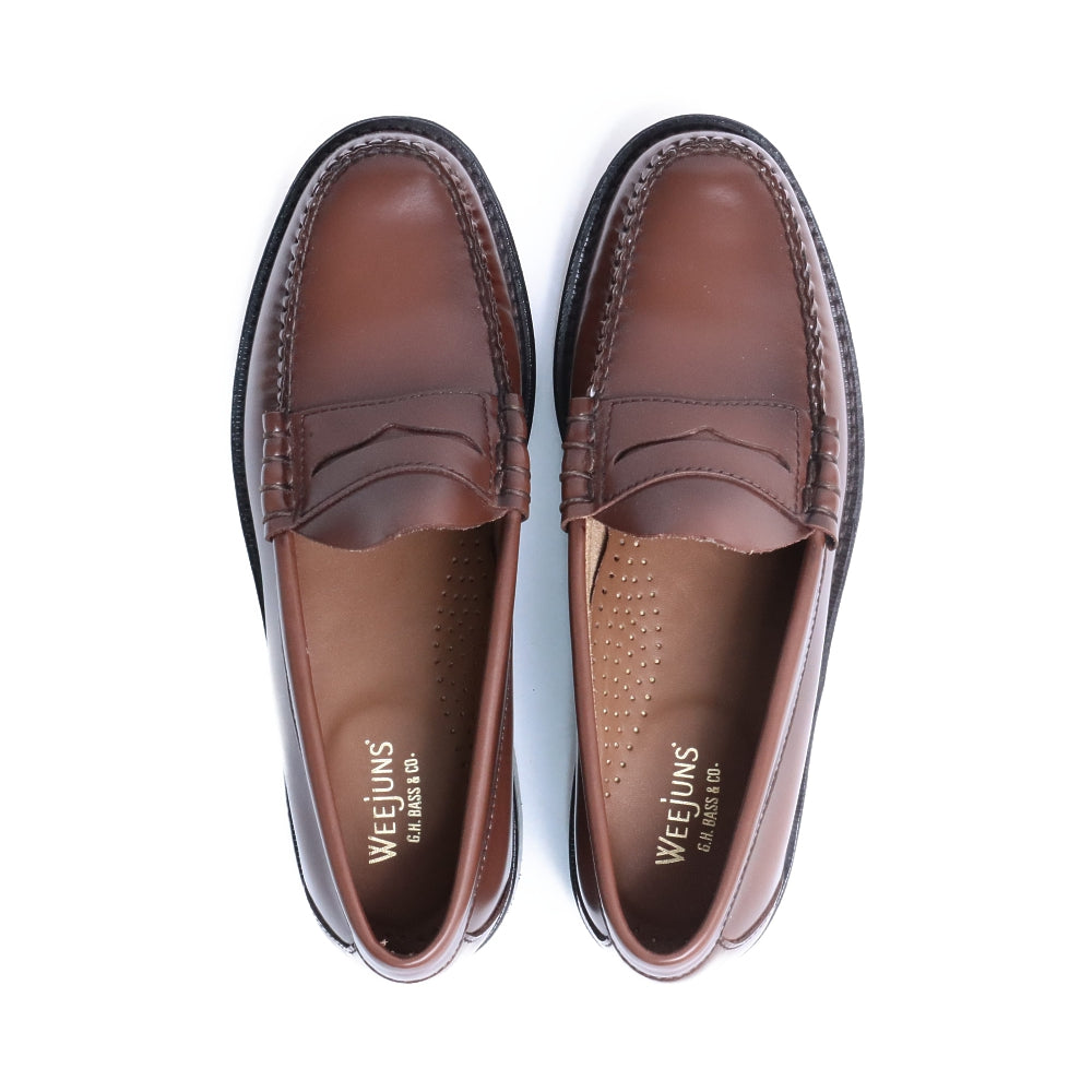 11010H LARSON / MID BROWN (LEATHER SOLE)