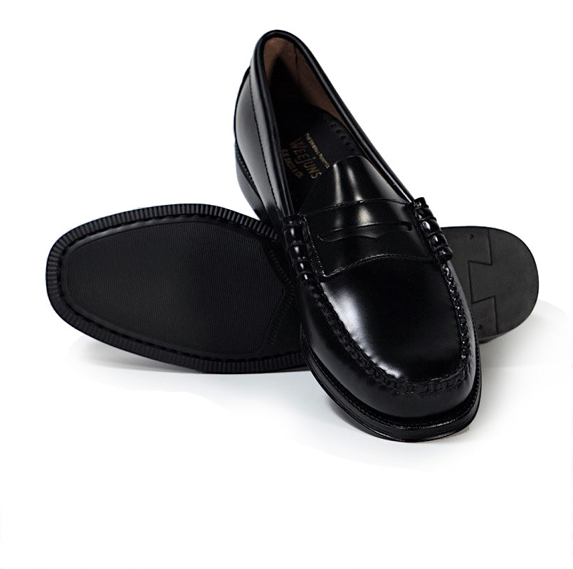 11711D LARSON / BLACK (RUBBER SOLE)