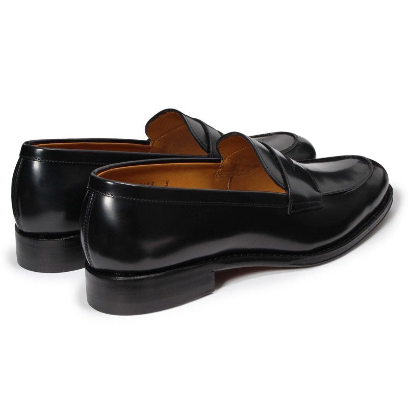 98610 Seram / BLACK HIGH SHINE (LEATHER SOLE)