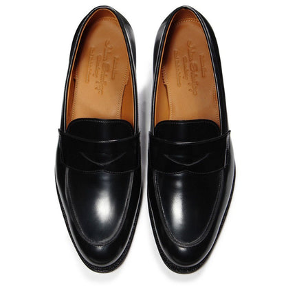 98610 Seram / BLACK HIGH SHINE (LEATHER SOLE)