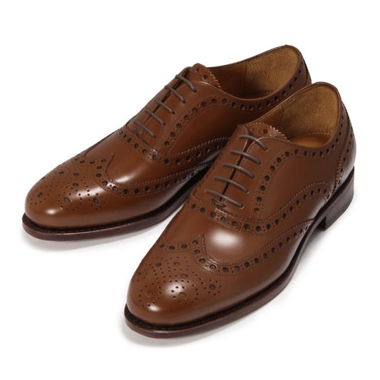 98763 / COGNAC HIGH SHINE (LEATHER SOLE)