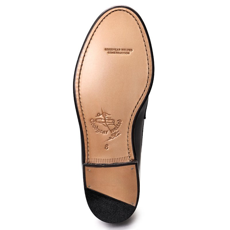 98998 Garuda / BLACK CALF (LEATHER SOLE)