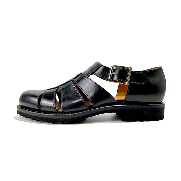 サンダル | 99031 / BLACK CALF (VIBRAM SOLE) - Jalan Sriwijaya