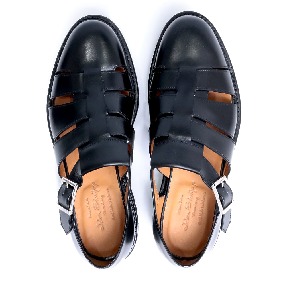 サンダル | 99031 / BLACK CALF (VIBRAM SOLE) - Jalan Sriwijaya