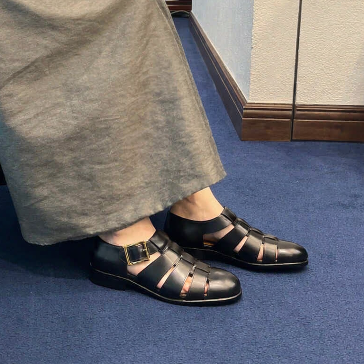 サンダル | 98850 Bali / BLACK CALF (LEATHER SOLE) - Jalan Sriwijaya サンダル | 98850 Bali / BLACK CALF (LEATHER SOLE) - Jalan Sriwijaya