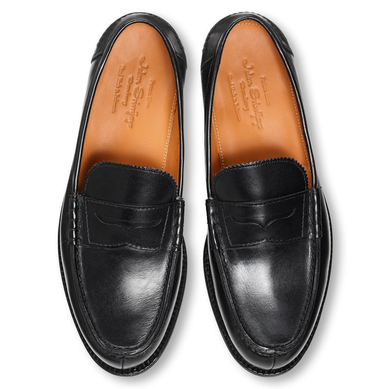 ローファー | 99106 / BLACK CALF (LEATHER SOLE) - Jalan Sriwijaya