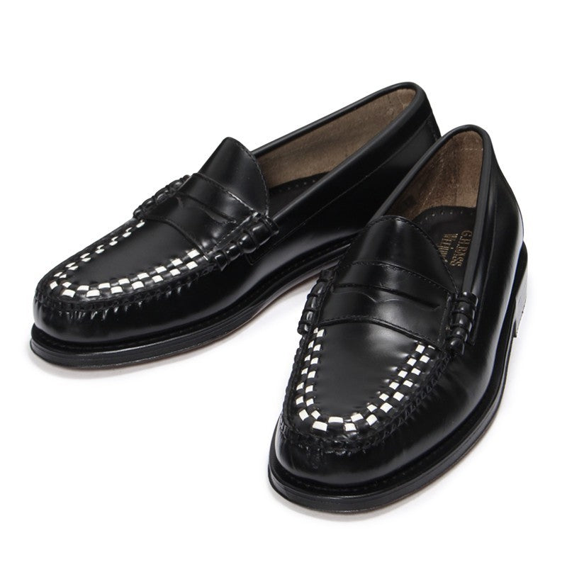11010F LARSON WEAVE / BLACK (LEATHER SOLE)