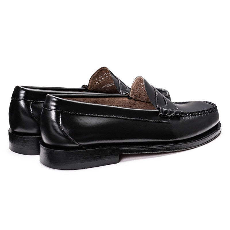 11010H LARSON / BLACK (LEATHER SOLE)