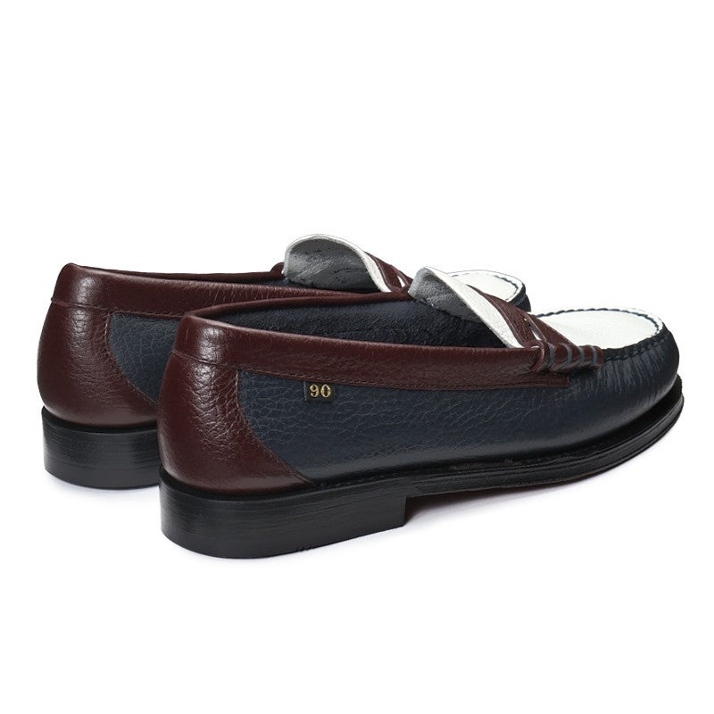 【New】11011W / WINE/NAVY/WHITE LEATHER (LEATHER SOLE)