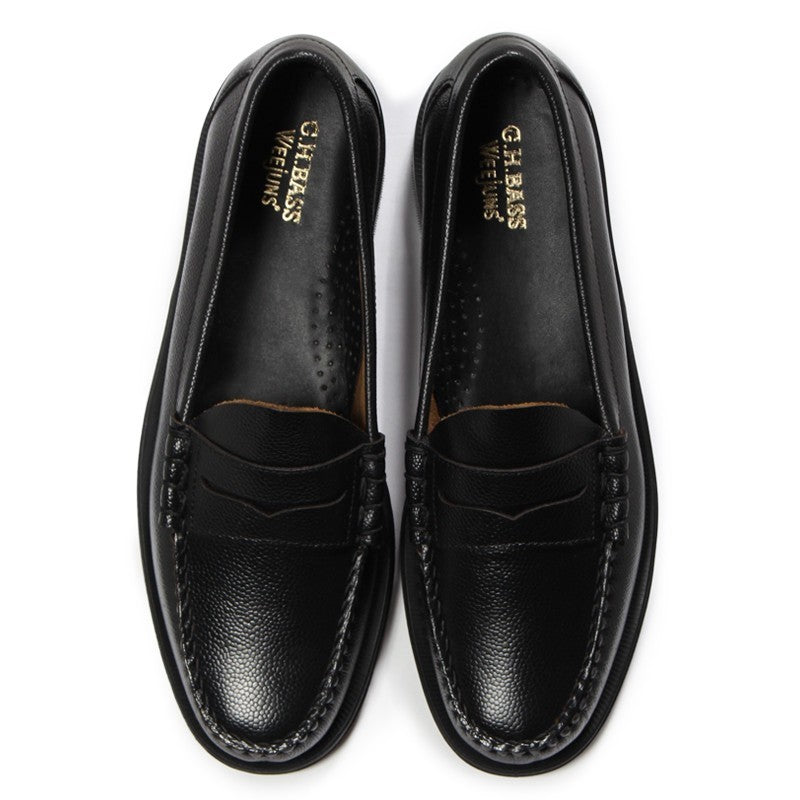 11081G LARSON / SOFT GRAIN BLACK (LEATHER SOLE)