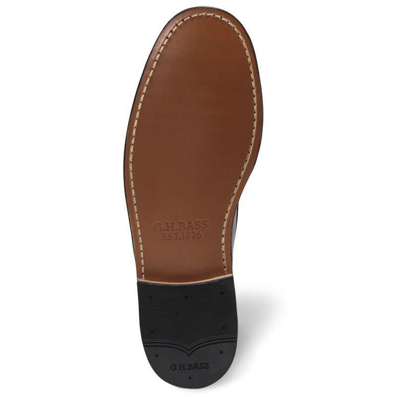11081G LARSON / SOFT GRAIN BLACK (LEATHER SOLE)