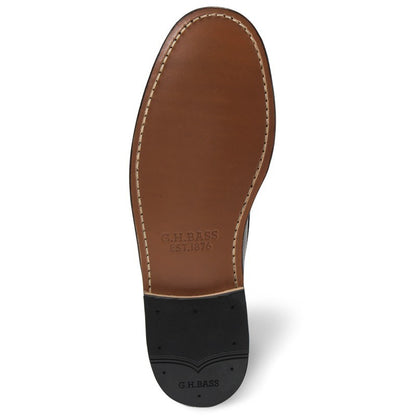 11081G LARSON / SOFT GRAIN BLACK (LEATHER SOLE)
