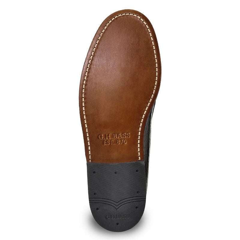 【NEW】11088C / BLACK LEATHER CROCO (LEATHER SOLE)