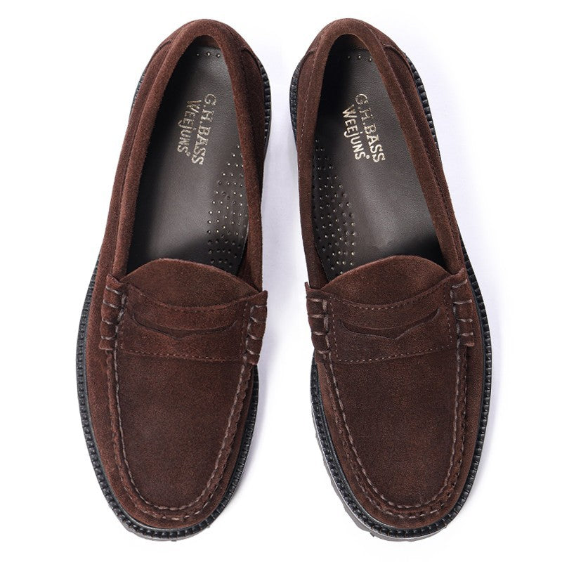 NEW】11512 LARSON / CHOCOLATE SUEDE (RUBBER SOLE) - G.H.BASS