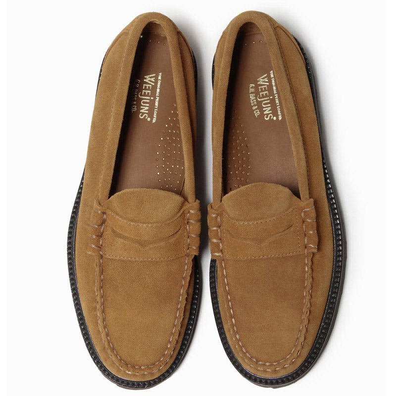 11512 LARSON / TAN SUEDE (RUBBER SOLE)