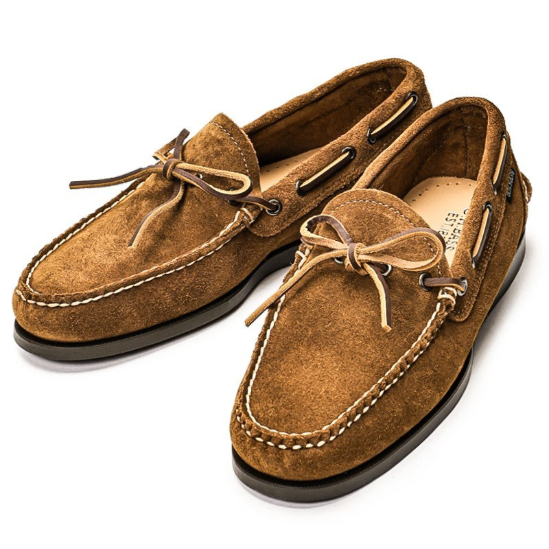 11012F / SUEDE CHOCOLATE (LEATHER SOLE) - G.H.BASS