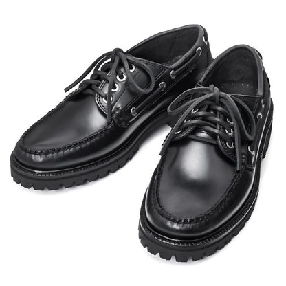 【New】13030G / BLACK LEATHER (RUBBER SOLE)