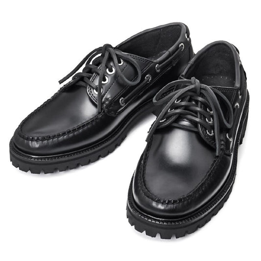 【New】13030G / BLACK LEATHER (RUBBER SOLE)