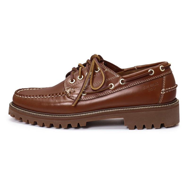 【New】13030G / MID BROWN LEATHER (RUBBER SOLE)