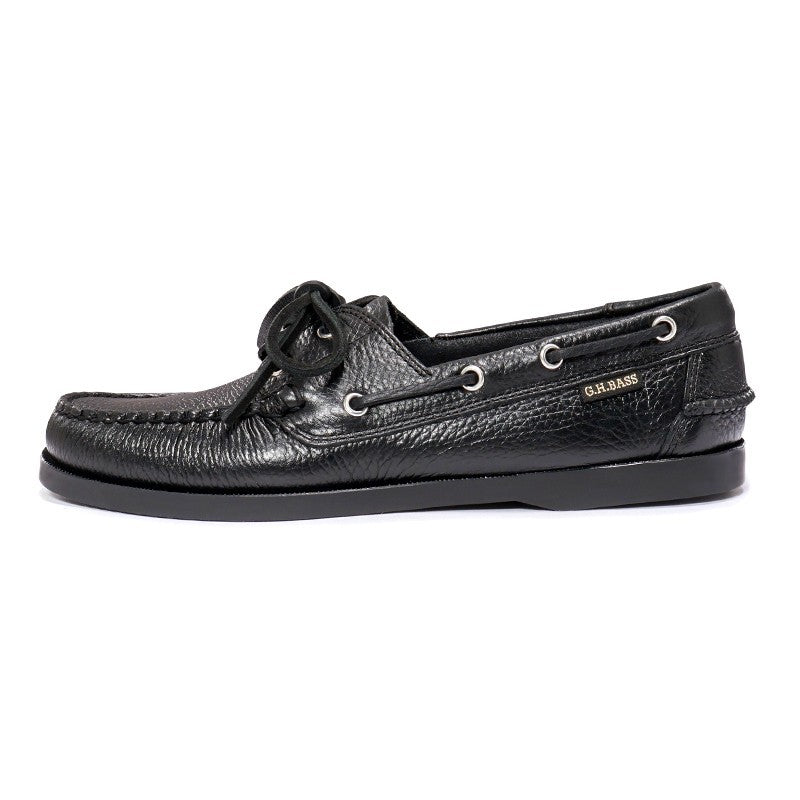 20320 JETTY Ⅱ / Textured Lthr BLACK (RUBBER SOLE)