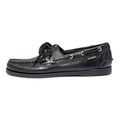 20320 JETTY Ⅱ / Textured Lthr BLACK (RUBBER SOLE)