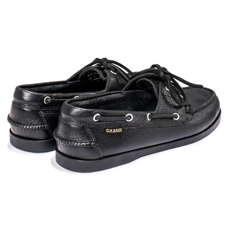 20320 JETTY Ⅱ / Textured Lthr BLACK (RUBBER SOLE)