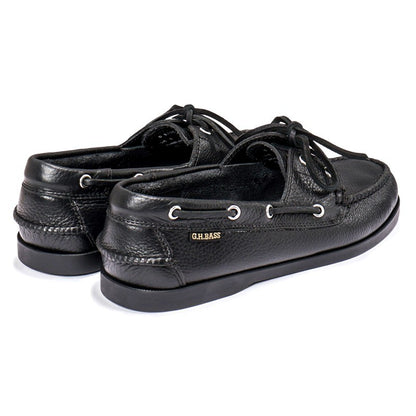 20320 JETTY Ⅱ / Textured Lthr BLACK (RUBBER SOLE)